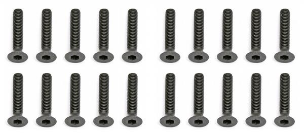 Team Associated Screws, 3x16 mm FHCS
