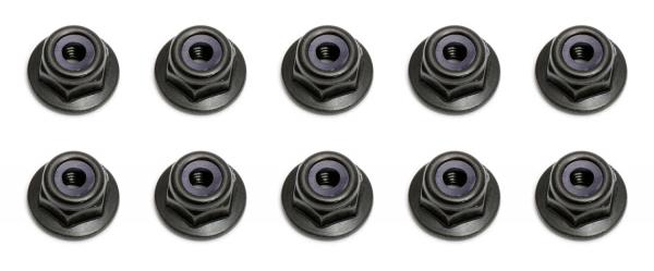 Team Associated Locknuts, M3 with flange