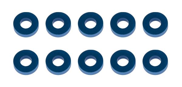 Team Associated Washers, 7.8x3.5x2.0mm, blue aluminum