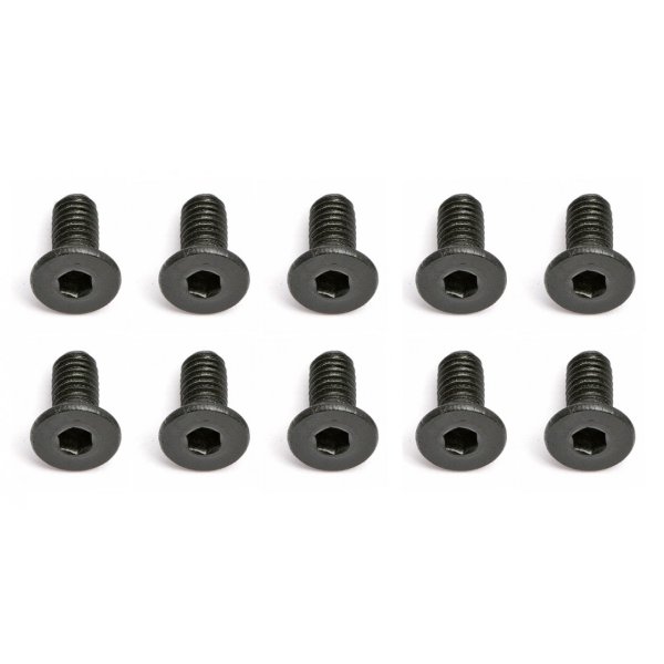 Team Associated Screws, 2.5x0.45x6 in FHCS
