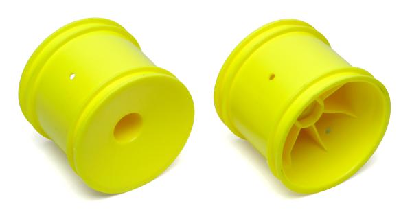 Team Associated Truck Hex Wheels, yellow
