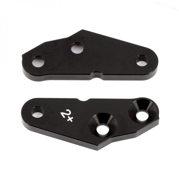 Team Associated FT RC8B3 Steering Block Arms, +2 deg., aluminum