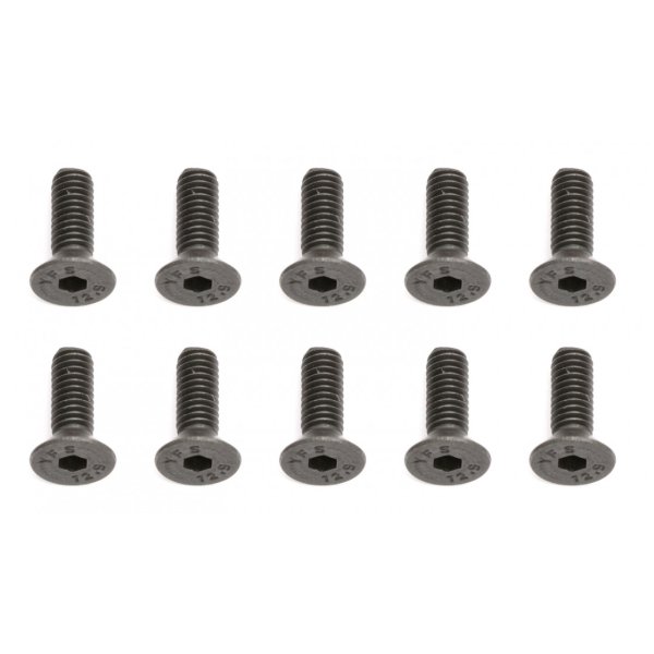 Team Associated Screws, 4x12 mm FHCS