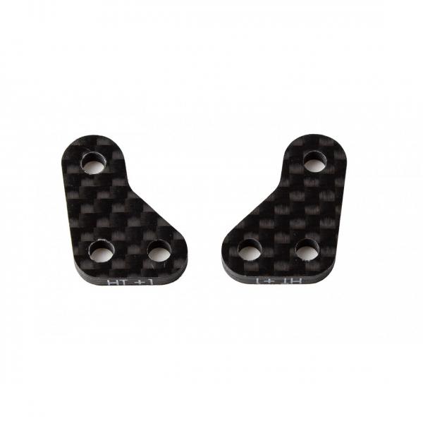 Team Associated RC10B6.3 FT Carbon Fiber Steering Block Arms, HT +1