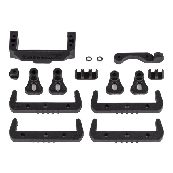 Team Associated RC10B7 Battery Mount, Fan Mount, Servo Mount