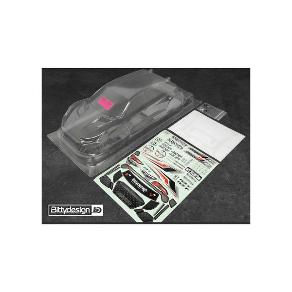 Bittydesign A3-F 1/10 FWD Body Clear 190mm (Lightweight - 0.7mm)