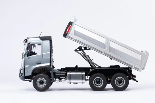 Double E Volvo FMX LKW Kipper hydraulisch (weiß) Maßstab 1:14 RTR