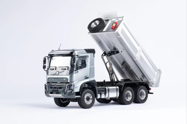 Double E Volvo FMX LKW Kipper hydraulisch (weiß) Maßstab 1:14 RTR