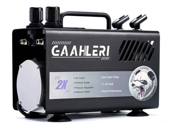 Airbrush-Kompressor GT-918 EU-Version GAAHLERI Dual Drive Series