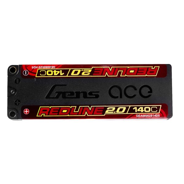 GensAce Redline 2.0 2S HV 7.6V-140C-6600 139x47x20mm 244g