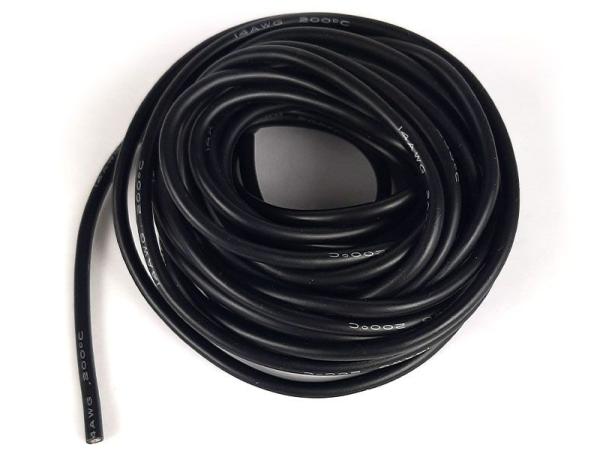Flexibles Silikonkabel 14AWG 5m schwarz 2,5mm²
