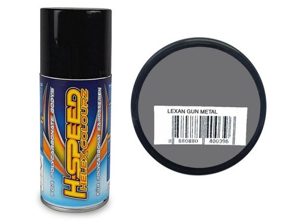 Lexan Spray Gun metal 150ml H-SPEED nP126