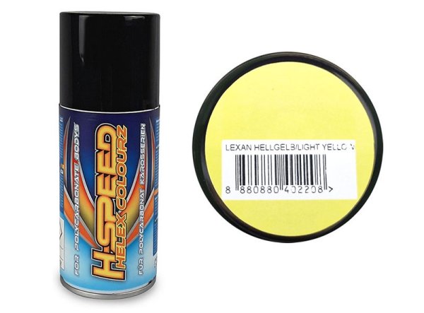 Lexan Spray hellgelb / light yellow 150ml H-SPEED nP126