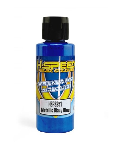 Lexan Airbrush Farbe 60 ml Metallic Blau / Blue H-SPEED