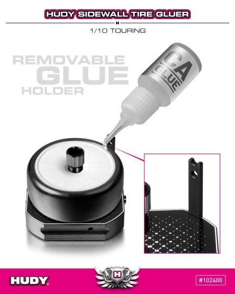 SIDEWALL TIRE GLUER 1/10 TOURING HUDY