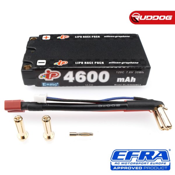 Intellect MC4 4600mAh 120C 7.6V Long Runtime LCG Graphene Shorty Pack LiHV