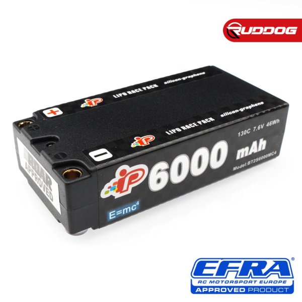 Intellect MC4 6000mAh 130C 7.6V High Power Graphene Shorty Pack LiHV