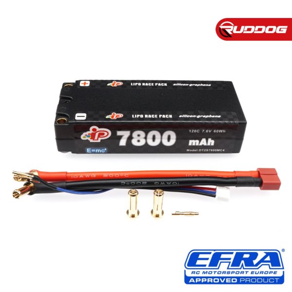 Intellect MC4 7800mAh 120C 7.6V Graphene 113mm Long Runtime Mid-Shorty Pack LiHV