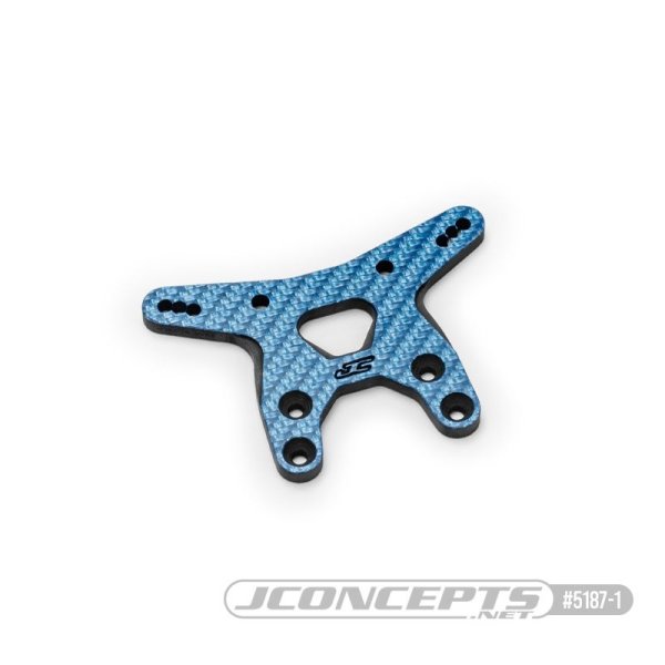 Carbon fiber front shock tower blue JConcepts RC10B7