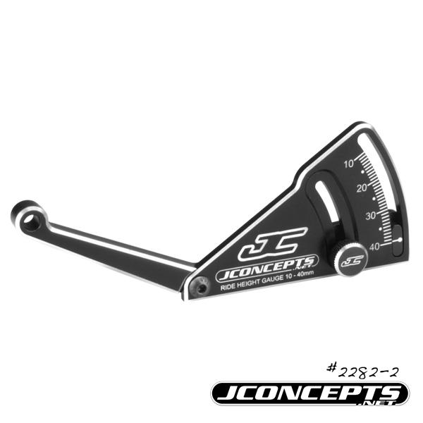 Jconcepts Aluminum ride height gauge, 10-40mm - black