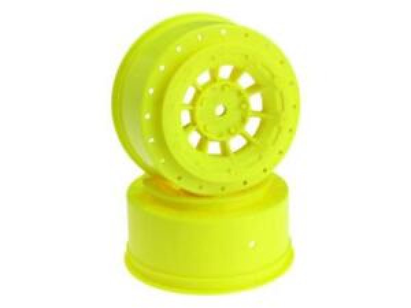 Jconcepts Hazard - SC6.2 | SC6.1 | SC5M +3mm wider off-set - 12mm hex wheel - 2pc. - (yellow)