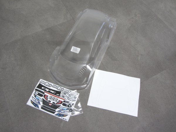 Mon-Tech CIVIC FWD Karosserie 1:10 (unlackiert) Standard 0,7mm