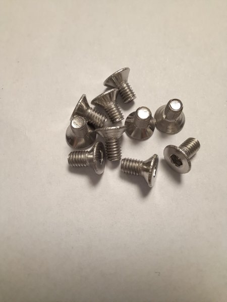 M3 x 6mm Senkschrauben ISO10642 Edelstahl A2 (10 Stk.)