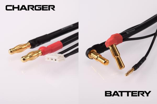 RUDDOG 2S Charging Lead 30cm (4/5mm,2mm)(4mm,3PIN-EH)