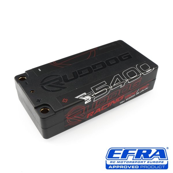 RUDDOG Racing RR2 5400mAh 150C/75C 7.6V 22mm-LCG Short Stick Pack LiPo-HV Battery