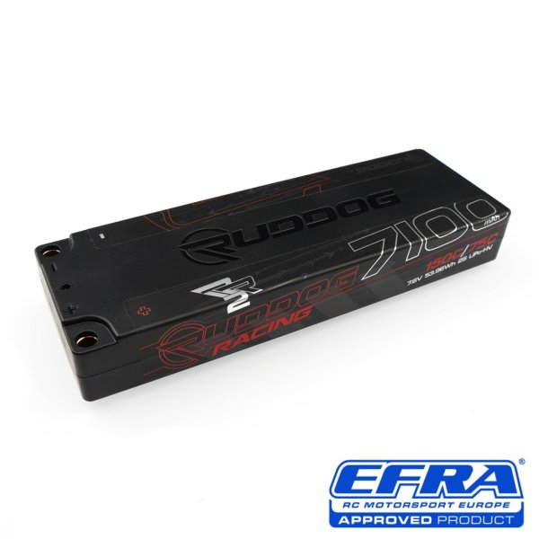RUDDOG Racing RR2 7100mAh 150C/75C 7.6V 19.5mm-LCG Stick Pack LiPo-HV Battery