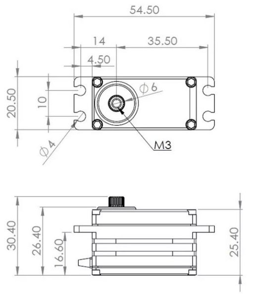 HBL550LX HV Digital Servo brushless X5 Serie