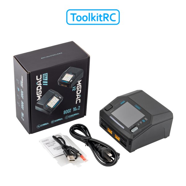 ToolkitRC M6DAC Pro LiPo 1-6S 16A 2 Kanal Ladegerät AC/DC