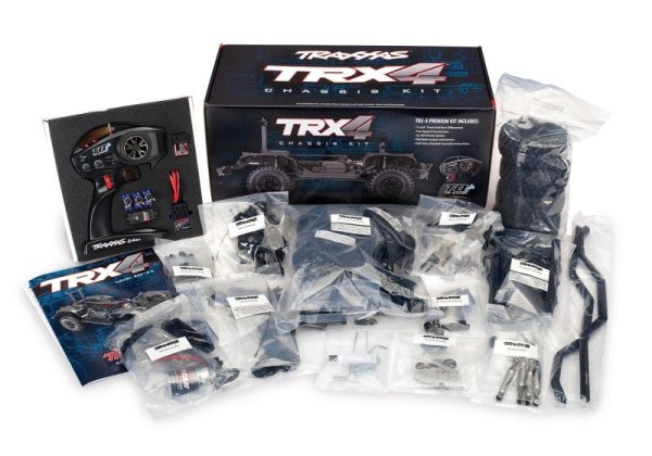 TRAXXAS TRX-4 4x4 Kit 1/10 Scale-Crawler Brushed Clipless Bausatz mit Elektronik, ohne Karo/Akku/Lader