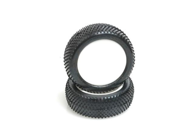 1:10 Schumacher Mini Pin Komplettrad verklebt, 12mm Sechskant -Front- gelb