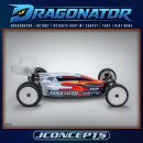 Dragonator Karo mit Heckflügeln JConcepts Associated RC10B7.1 / RC10B7.1D