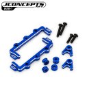 Aluminum battery hold and swing, set blue JConcepts RC10B7 / T7 / B7.1